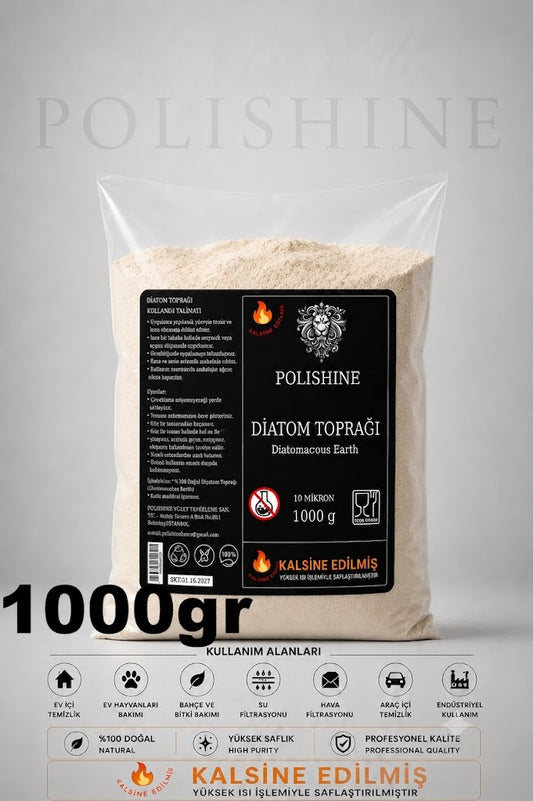 Diatom Toprağı 10 Mikron 1000gr | Yüksek Saflık Ultra İnce Profesyonel Kalite
