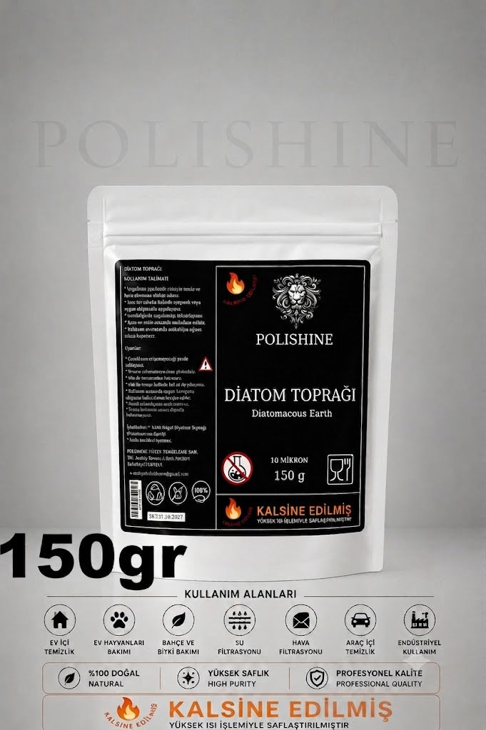 Diatom Toprağı 10 Mikron 150gr | Yüksek Saflık Ultra İnce Profesyonel Kalite