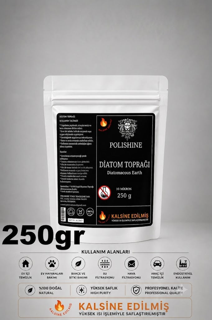 Diatom Toprağı 10 Mikron 250gr | Yüksek Saflık Ultra İnce Profesyonel Kalite