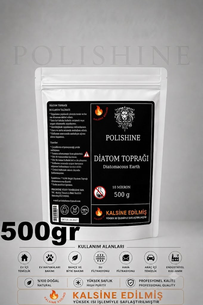 Diatom Toprağı 10 Mikron 500gr | Yüksek Saflık Ultra İnce Profesyonel Kalite