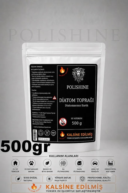 Diatom Toprağı 10 Mikron 500gr | Yüksek Saflık Ultra İnce Profesyonel Kalite