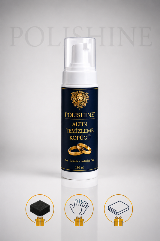 Altın & Çelik Takı Temizleme ve Parlatma Köpüğü 150 ml | Anında Parlaklık, İzsiz Temizlik