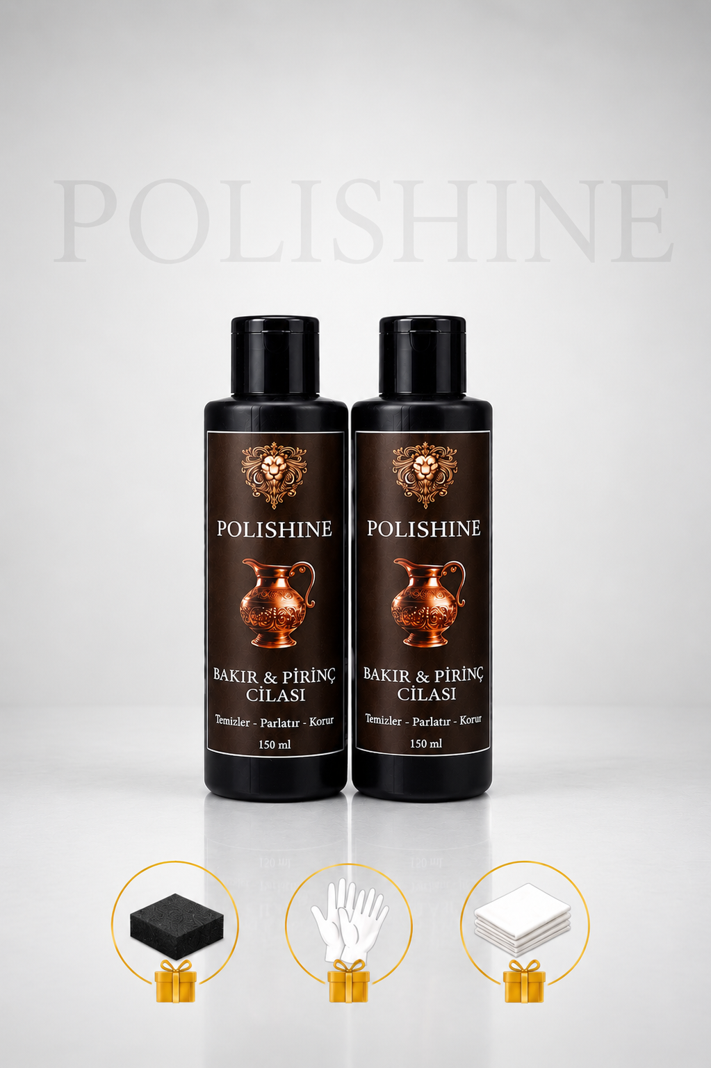 Bakır, Bronz, Pirinç ve Krom Temizleyici ve Parlatma Cilası 150ml 2 Adet