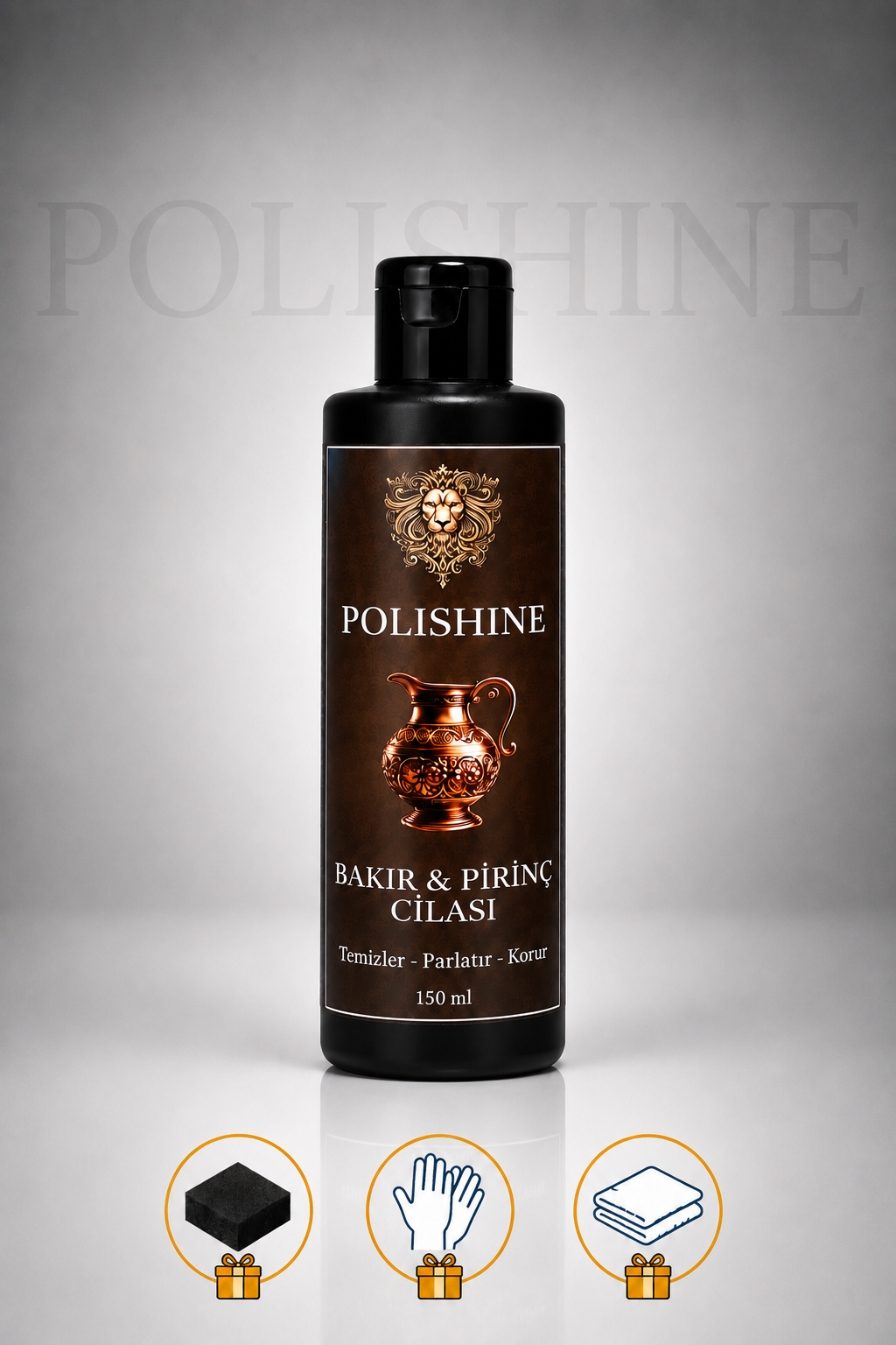 Bakır, Bronz, Pirinç ve Krom Temizleyici ve Parlatma Cilası 150ml