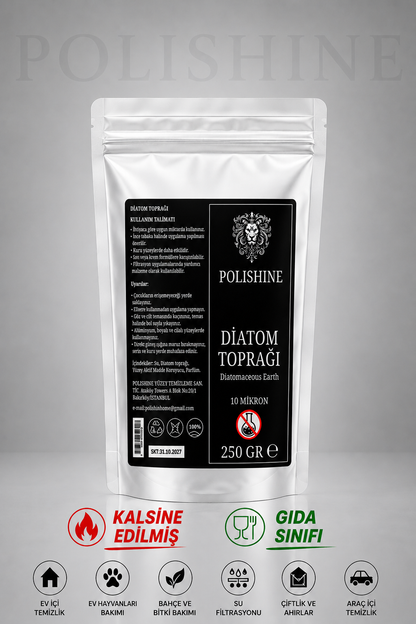 Diatom Toprağı 10 Mikron 250gr | Yüksek Saflık Ultra İnce Profesyonel Kalite