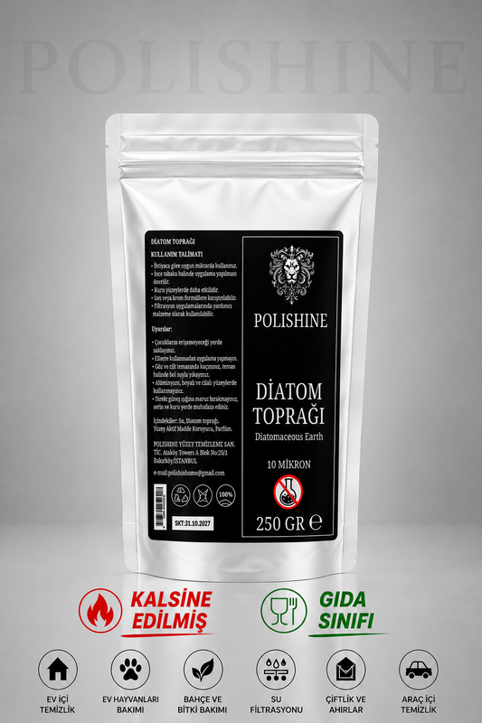 Diatom Toprağı 10 Mikron 250gr | Yüksek Saflık Ultra İnce Profesyonel Kalite