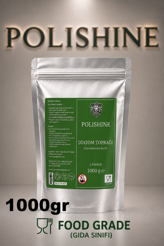Diatom Toprağı %100 / Tahtakurusu, Bit ve Parazit Tozu Yürüyen Haşereler İçin/ Kalsine Edilmemiş 1kg 1 Mikron
