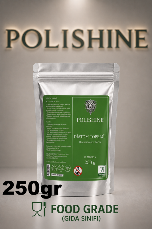 Diatom Toprağı %100/ Tahtakurusu, Bit ve Parazit Tozu Yürüyen Haşereler İçin/ Kalsine Edilmemiş 250gr 1 Mikron